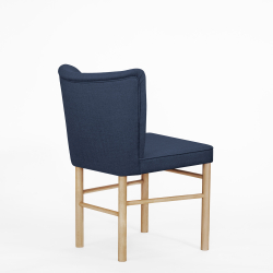 Domusnord Take a Break Eetkamerstoel Eiken  Royal Blue  Blauw