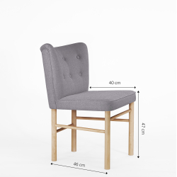 Domusnord Take a Break Eetkamerstoel Eiken  Misty Grey  Lichtgrijs