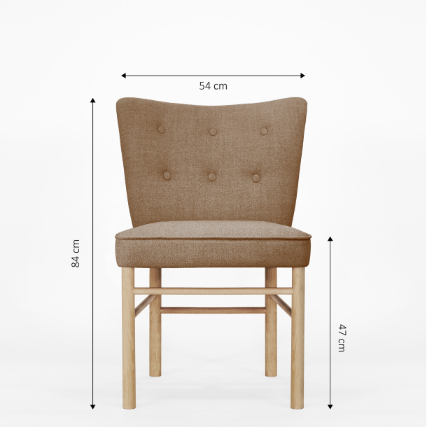 Domusnord Take a Break Eetkamerstoel Eiken  Camel Brown  Lichtbruin