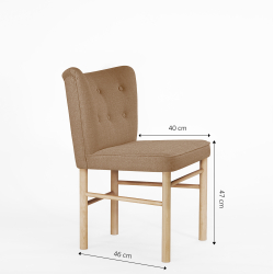 Domusnord Take a Break Eetkamerstoel Eiken  Camel Brown  Lichtbruin