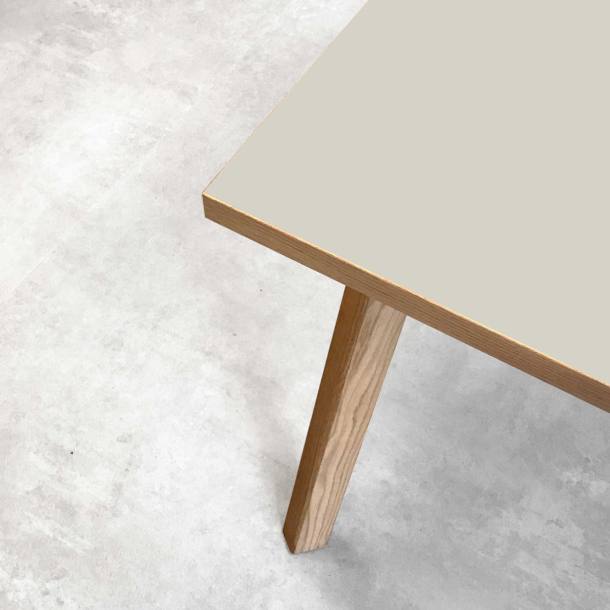 Domusnord Room Linoleum konferencebord og mdebord i Eg 160 x 80 cm i 19 farver