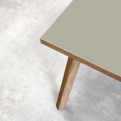 Domusnord Room Linoleum skrivebord og mdebord i Eg 120 x 60 cm i 19 farver