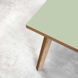 Domusnord Room Linoleums Desk and dining table in Oak 160 x 80 cm in 19 colors