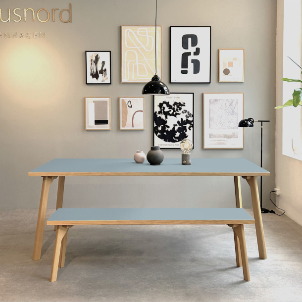 Domusnord Room Linoleums Spisebord i Eg 270 x 100 cm i 19 farver