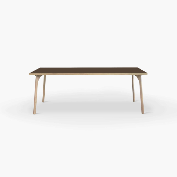 Domusnord Room Linoleums Desk and dining table in Oak 160 x 80 cm in 19 colors