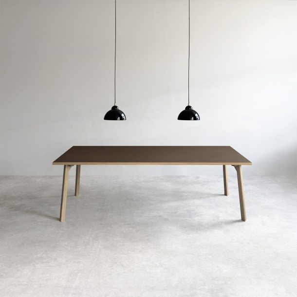 Domusnord Room Linoleum Dining Table in Oak 180 x 90 cm in 19 colors