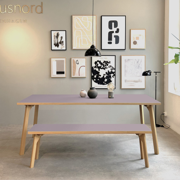 Domusnord Room Linoleums Spisebord i Eg 200 x 90 cm i 19 farver