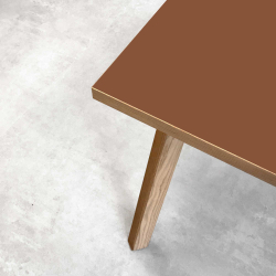 Domusnord Room Linoleum Desk in Oak 120 x 60 cm in 19 colors