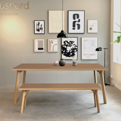 Domusnord Room Linoleums Stort Spisebord i Eg 300 x 100 cm i 19 farver