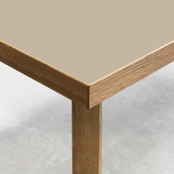 Domusnord Room Linoleum konferencebord og mdebord i Eg 160 x 80 cm i 19 farver