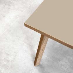 Domusnord Room Linoleum Dining Table in Oak 180 x 90 cm in 19 colors
