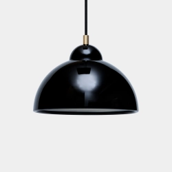 Eksklusiv stor loftlampe Bubble i sort metal &ndash; dansk design pendel og spisebordslampe ideel til erhverv og private hjem.