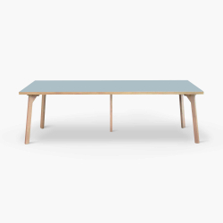 Domusnord Room Linoleum stort konferencebord og mdebord i Eg 300 x 100 cm i 19 farver