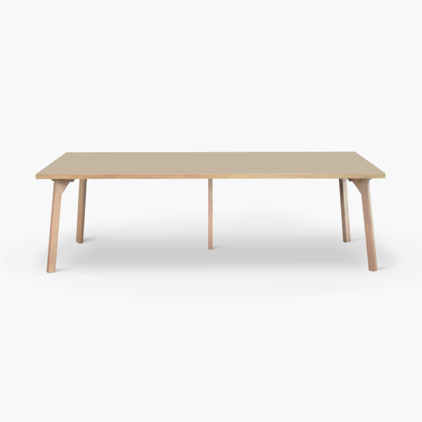 Domusnord Room Linoleum stort konferencebord og mdebord i Eg 300 x 100 cm i 19 farver