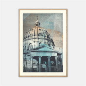 Cat Ravn Kuppel over Marmorkirken Kbenhavn plakat