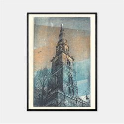 Cat Ravn Vor Frelsers Kirkes Trn blner Kbenhavn plakat