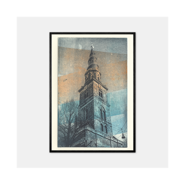 Cat Ravn Vor Frelsers Kirkes Trn blner Kbenhavn plakat