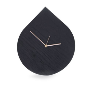 Drop Clock oak  Black