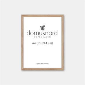 Oak Wood Frame with Regular Glass - A4 (21 x 29,7 cm)