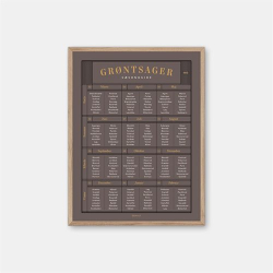 Gehalt Grntsager Ssonguide plakat  jord