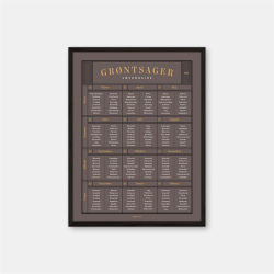 Gehalt Grntsager Ssonguide plakat  jord