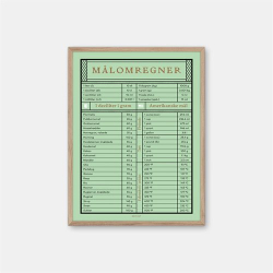 Gehalt Mlomregner plakat A4  lysegrn