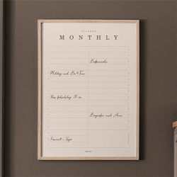 Gehalt Monthly Planner plakat 50x70  sand