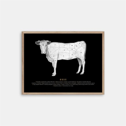 Gehalt Oksens Udskringer plakat  sort