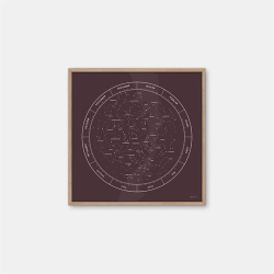 Gehalt Stjernebillede plakat  bordeaux