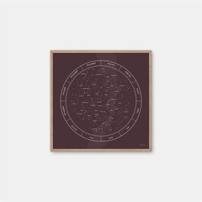 Gehalt Stjernebillede plakat  bordeaux