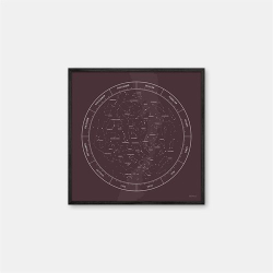 Gehalt Stjernebillede plakat  bordeaux