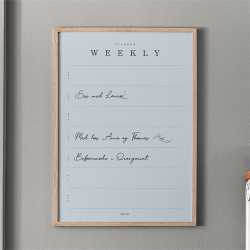 Gehalt Weekly Planner plakat 50x70  lysebl