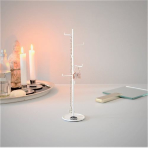 Hanger smykkestativ - hvid stor