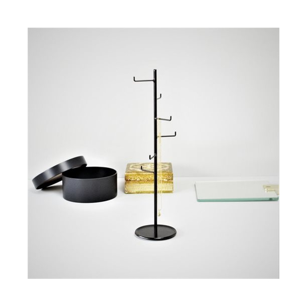 Hanger jewelry stand metal small  Black