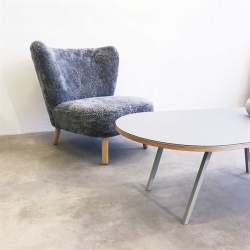 Domusnord LV Lounge Table with linoleum and plywood birch - Medium