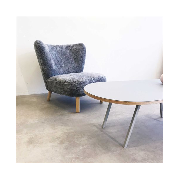 Domusnord LV Lounge Table with linoleum and plywood birch - Medium