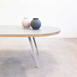 Domusnord LV Lounge Table with linoleum and plywood birch - Medium