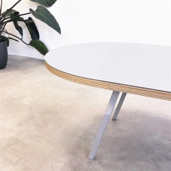 Domusnord LV Lounge Table with linoleum and plywood birch - Medium