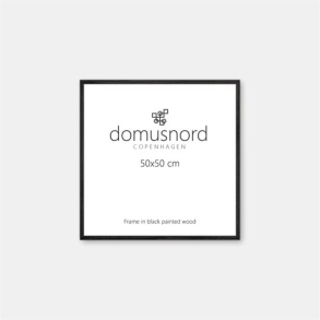 Frame in Black painted Wood with Regular Glass  50 x 50 cm