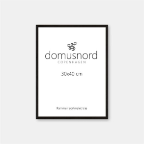 Ramme i sort tr til plakater m. akrylglas strrelse 30 x 40 cm